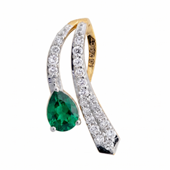 9K Hallmarked Gold | Lab Grown Diamond Pendant 9PNWA325C