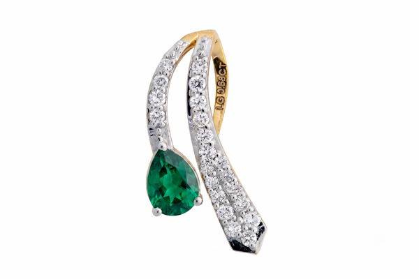 9K Hallmarked Gold | Lab Grown Diamond Pendant 9PNWA325C