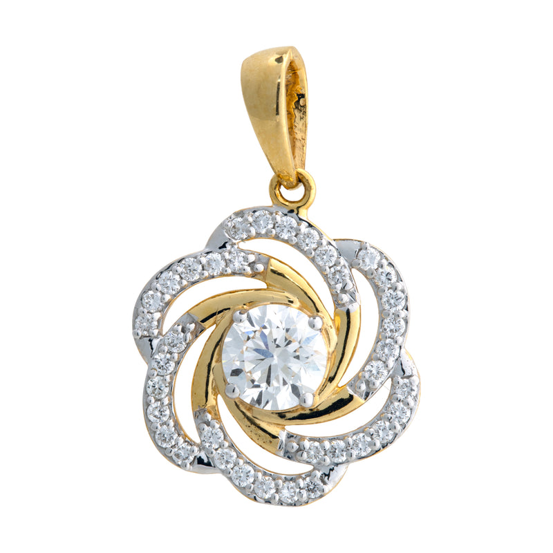 9K Hallmarked Gold | Lab Grown Diamond Pendant 9PNWA326