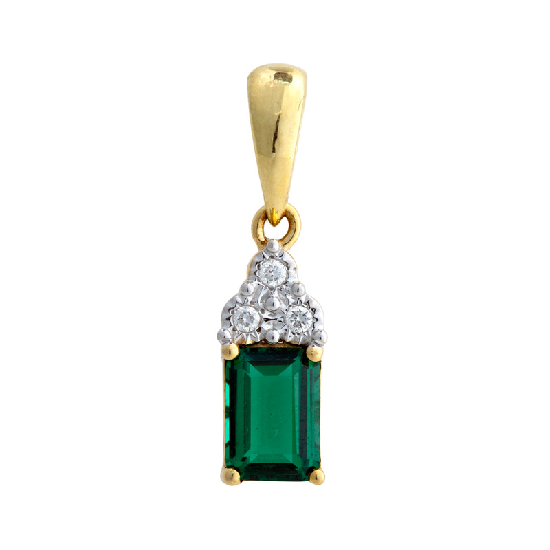9K Hallmarked Gold | Lab Grown Diamond Pendant 9PNWA328
