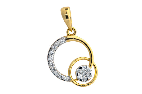 9K Hallmarked Gold | Lab Grown Diamond Pendant 9PNWA356
