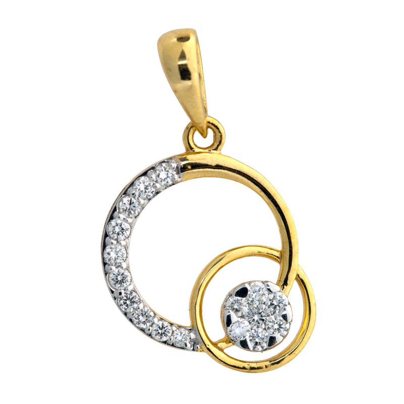 9K Hallmarked Gold | Lab Grown Diamond Pendant 9PNWA356