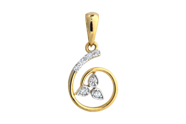 9K Hallmarked Gold | Lab Grown Diamond Pendant 9PNWA357