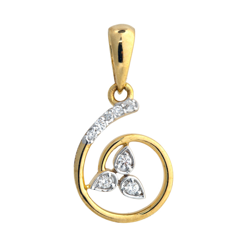 9K Hallmarked Gold | Lab Grown Diamond Pendant 9PNWA357