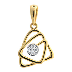 9K Hallmarked Gold | Lab Grown Diamond Pendant 9PNWA360