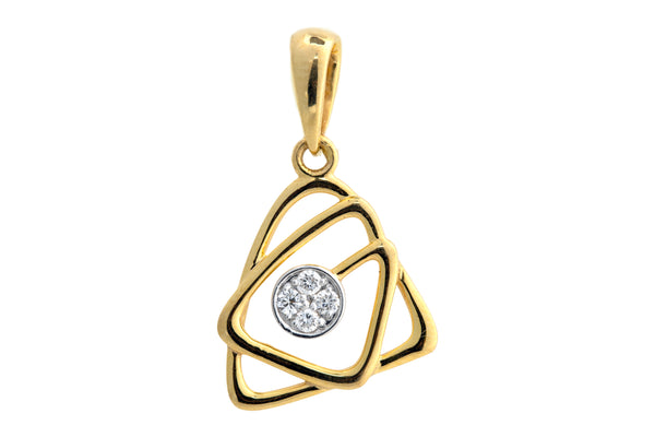 9K Hallmarked Gold | Lab Grown Diamond Pendant 9PNWA360