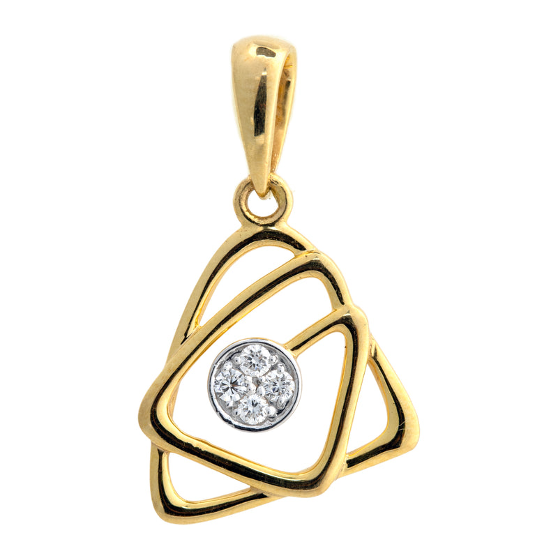 9K Hallmarked Gold | Lab Grown Diamond Pendant 9PNWA360