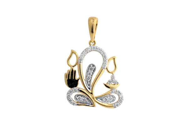 9K Hallmarked Gold | Lab Grown Diamond Pendant 9PNWA368