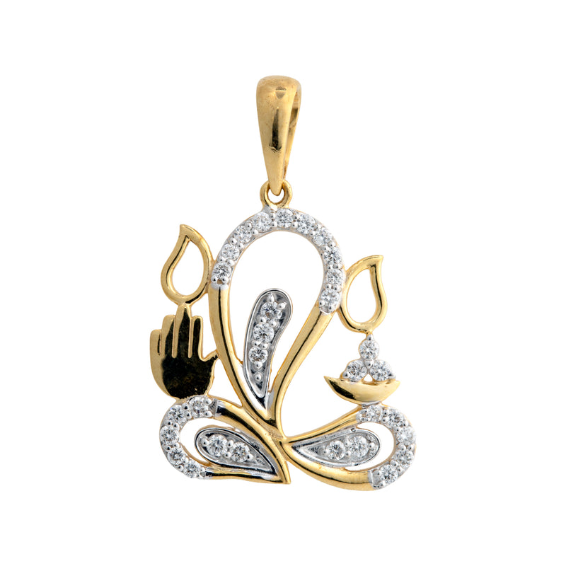 9K Hallmarked Gold | Lab Grown Diamond Pendant 9PNWA368