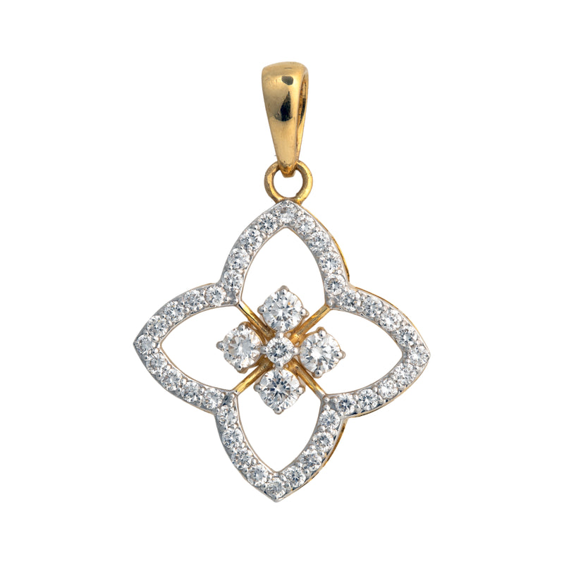 9K Hallmarked Gold | Lab Grown Diamond Pendant 9PNWA372