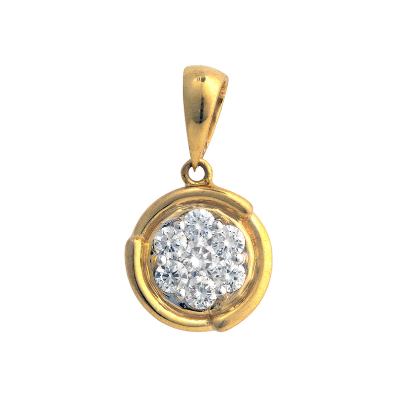 9K Hallmarked Gold | Lab Grown Diamond Pendant 9PNWA373