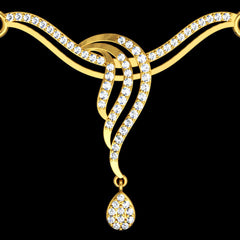 14K Hallmarked Gold | Natural Diamond Mangalsutra Pendant 4TMAA014A
