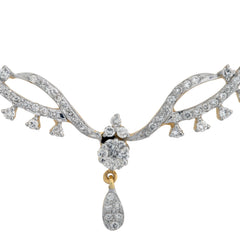 18K Hallmarked Gold | Natural Diamond Mangalsutra Pendant TMP480