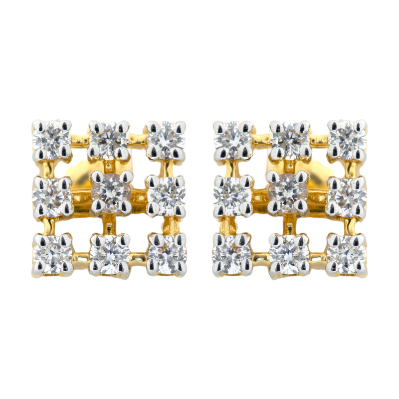 14K Hallmarked Gold | Lab Grown Diamond Tops 4TMSJ001T