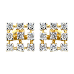 14K Hallmarked Gold | Lab Grown Diamond Tops 4TMSJ001T