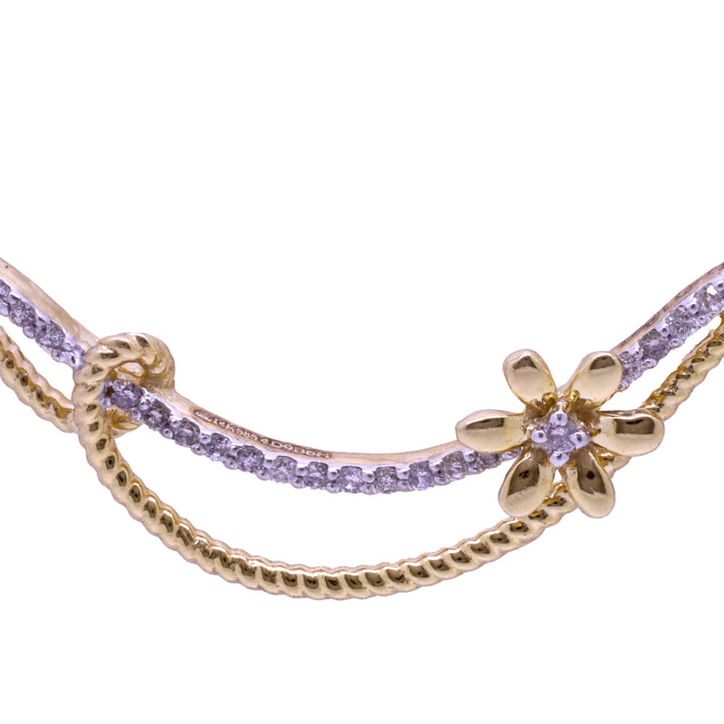 14K Hallmarked Gold | Natural Diamond Mangalsutra Pendant 4TMSJ005A
