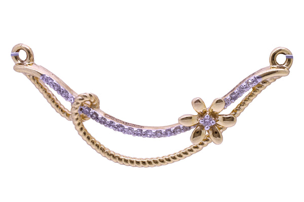 14K Hallmarked Gold | Natural Diamond Mangalsutra Pendant 4TMSJ005A