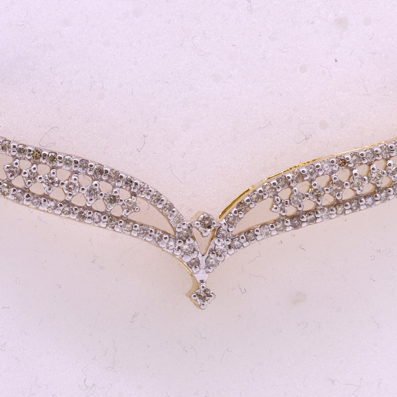 14K Hallmarked Gold | Natural Diamond Mangalsutra Pendant 4TMSJ015