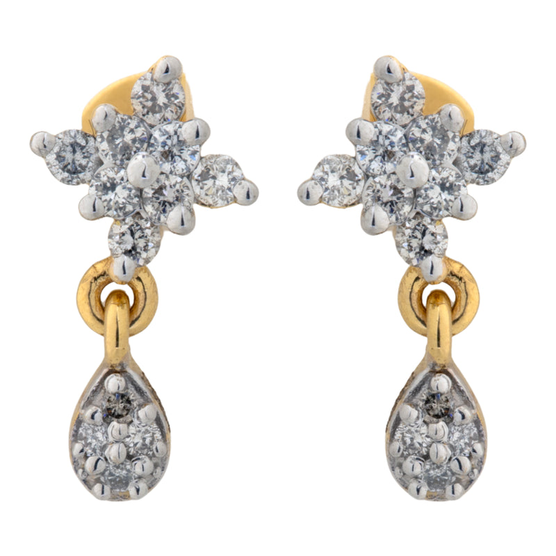 14K Hallmarked Gold | Natural Diamond Tops 4TMSJ052T