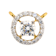 Lab Grown Diamond Mangalsutra Pendant 4TMSJ054A