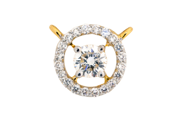 Lab Grown Diamond Mangalsutra Pendant 4TMSJ054A