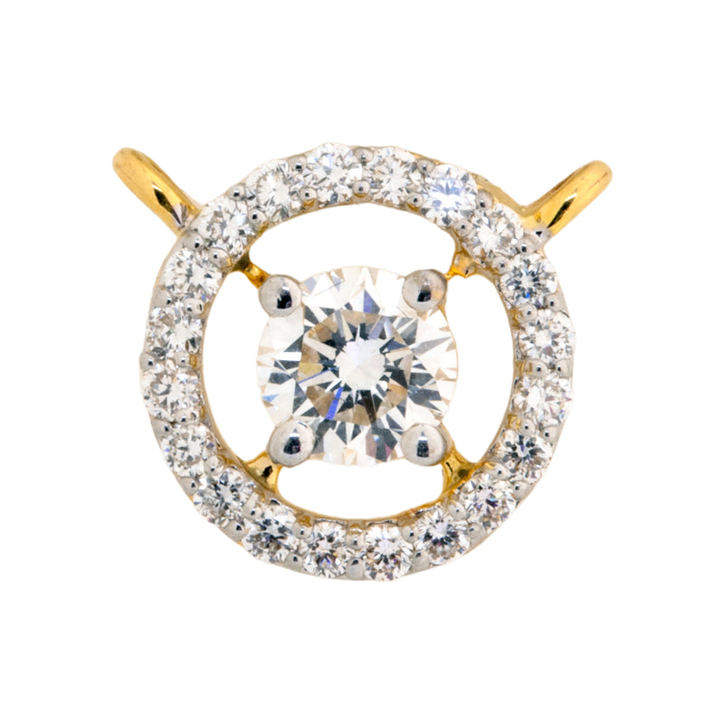 Lab Grown Diamond Mangalsutra Pendant 4TMSJ054A