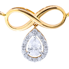 14K Hallmarked Gold | Lab Grown Diamond Mangalsutra Pendant 4TMSJ058