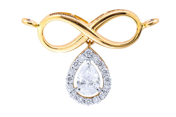 14K Hallmarked Gold | Lab Grown Diamond Mangalsutra Pendant 4TMSJ058