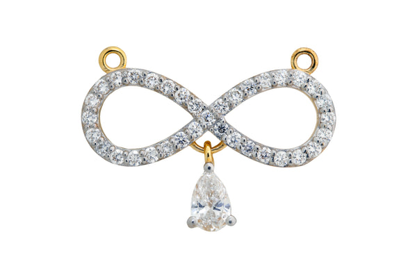 14K Hallmarked Gold | Lab Grown Diamond Mangalsutra Pendant 4TMSJ060