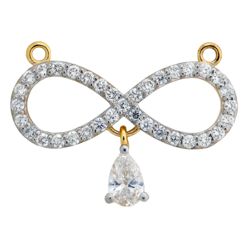14K Hallmarked Gold | Lab Grown Diamond Mangalsutra Pendant 4TMSJ060