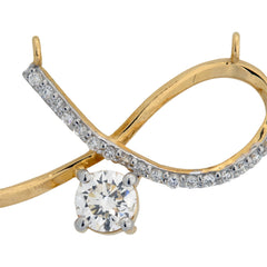 14K Hallmarked Gold | Lab Grown Diamond Mangalsutra Pendant 4TMSJ065