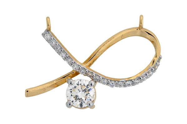 14K Hallmarked Gold | Lab Grown Diamond Mangalsutra Pendant 4TMSJ065
