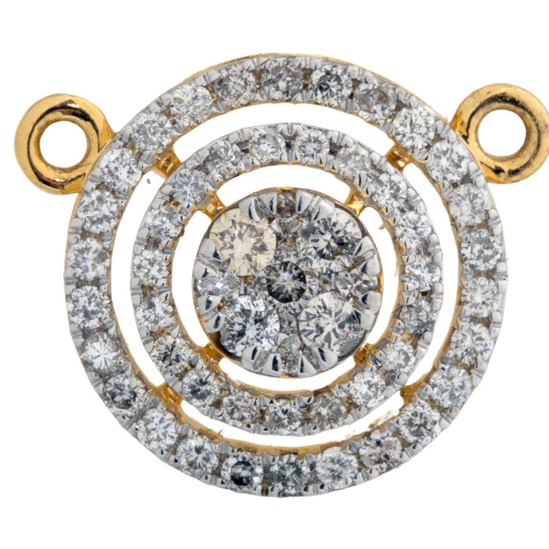 14K Hallmarked Gold | Natural Diamond Mangalsutra Pendant 4TMSJ066