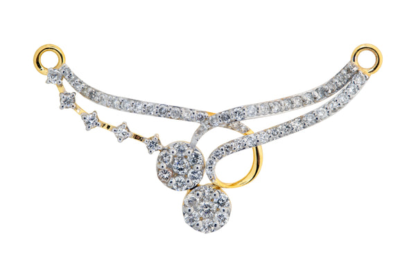 Diamond Mangalsutra Pendant 4TMSJ074