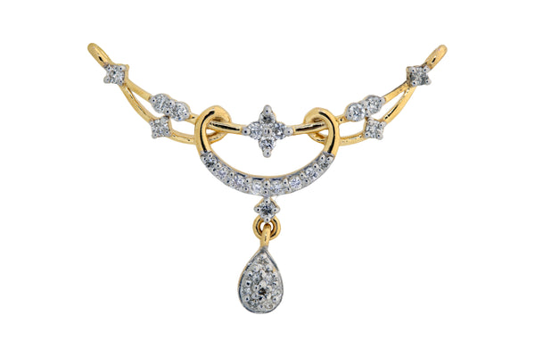 Diamond Mangalsutra Pendant 4TMSJ075