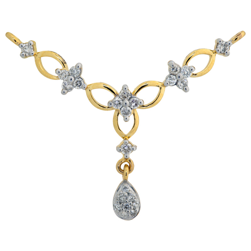 Diamond Mangalsutra Pendant 4TMSJ076