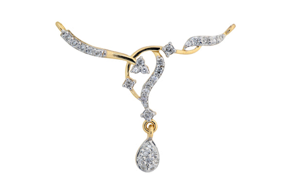 Diamond Mangalsutra Pendant 4TMSJ078