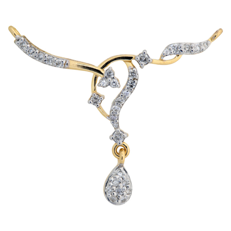 Diamond Mangalsutra Pendant 4TMSJ078