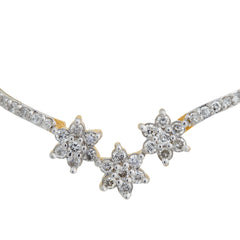14K Hallmarked Gold | Natural Diamond Mangalsutra Pendant 4TMSJ079