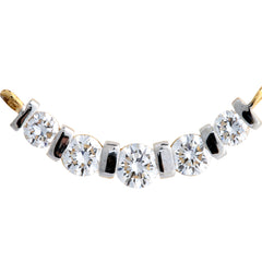 14K Hallmarked Gold | Lab Grown Diamond Mangalsutra Pendant 4TMSJ087