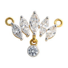 14K Hallmarked Gold | Lab Grown Diamond Mangalsutra Pendant 4TMSJ092
