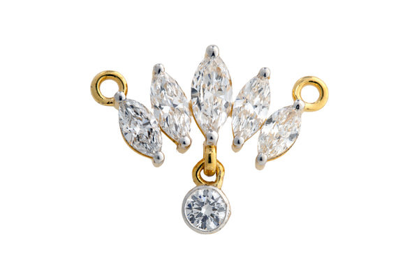 14K Hallmarked Gold | Lab Grown Diamond Mangalsutra Pendant 4TMSJ092