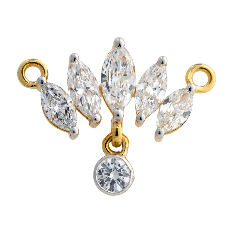 14K Hallmarked Gold | Lab Grown Diamond Mangalsutra Pendant 4TMSJ092