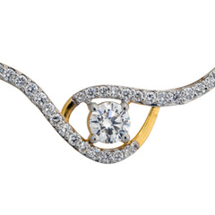 9K Hallmarked Gold | Lab Grown Diamond Mangalsutra Pendant 9TMWA303
