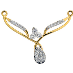 9K Hallmarked Gold | Lab Grown Diamond Mangalsutra Pendant 9TMWA306