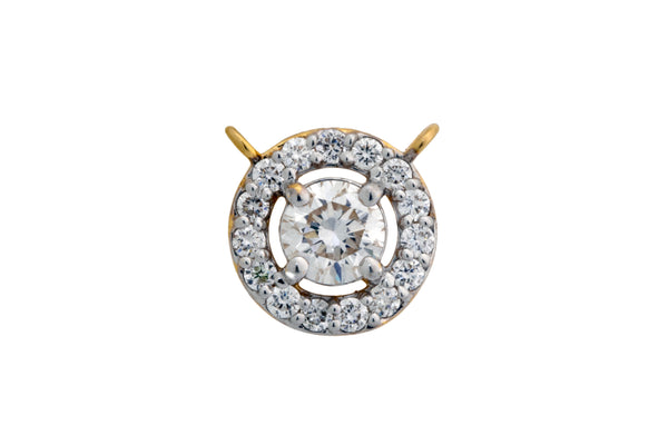 9K Hallmarked Gold | Lab Grown Diamond Mangalsutra Pendant 9TMWA307