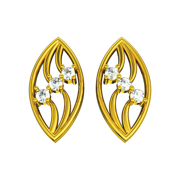 14K Hallmarked Gold | Natural Diamond Tops 4TPAA018