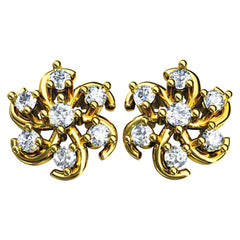 14K Hallmarked Gold | Natural Diamond Tops 4TPAA153