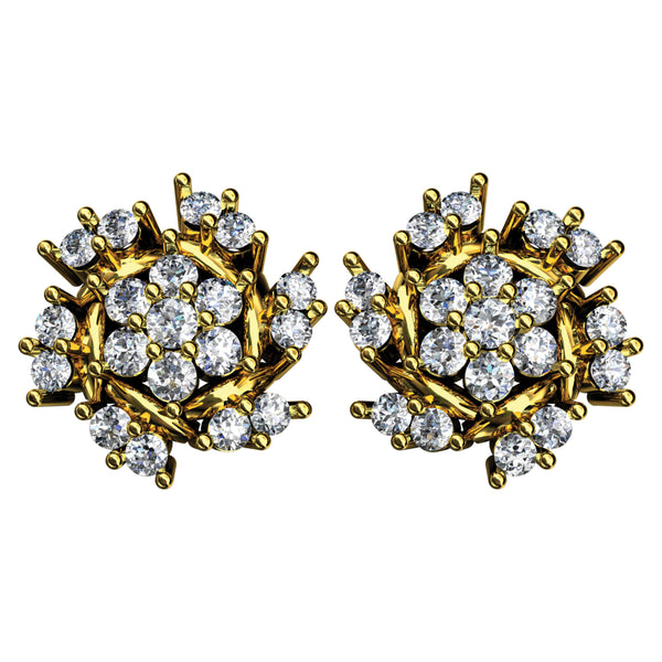 14K Hallmarked Gold | Natural Diamond Tops 4TPAA154