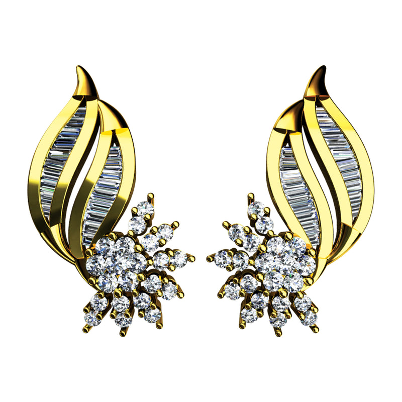 14K Hallmarked Gold | Natural Diamond Tops 4TPAA188